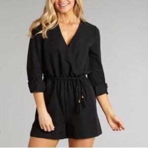 Lauren James Adalea Black Women's Jumpsuit Romper
